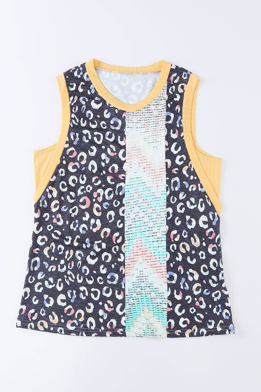 Multicolor Stripe Color Block Cold Shoulder Knit Top
