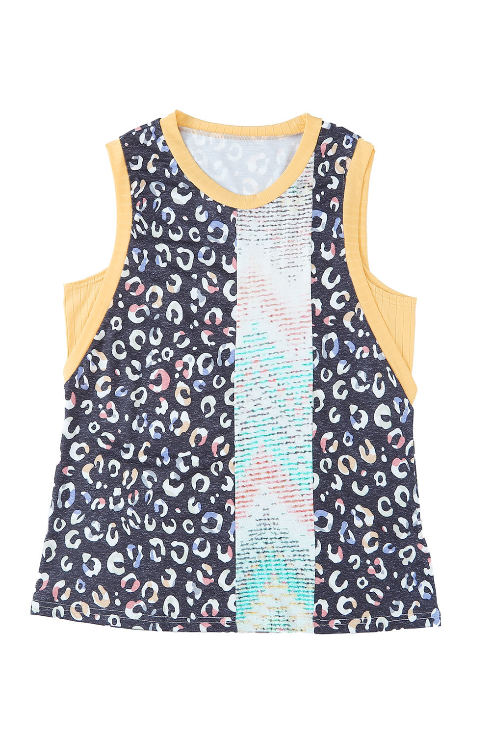 Multicolor Stripe Color Block Cold Shoulder Knit Top