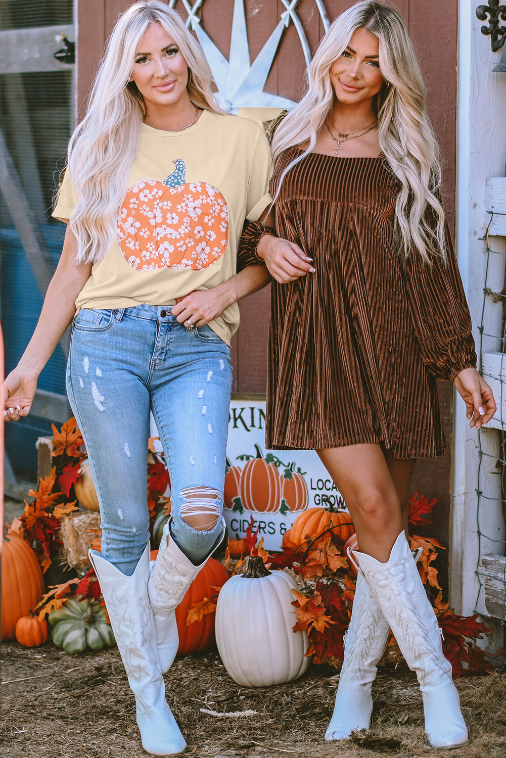 Blackish Green Smocked Ribbed Velvet Babydoll Top