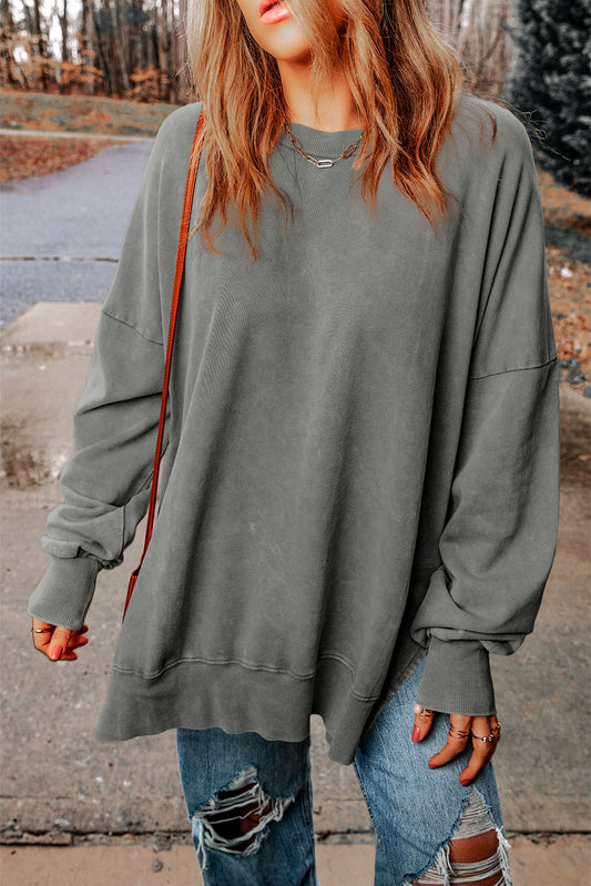 Black Merry Christmas Leopard Trees Graphic Sweatshirt