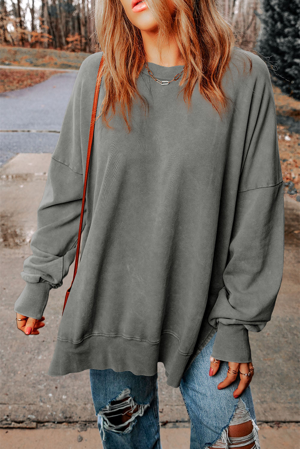 Black Merry Christmas Leopard Trees Graphic Sweatshirt