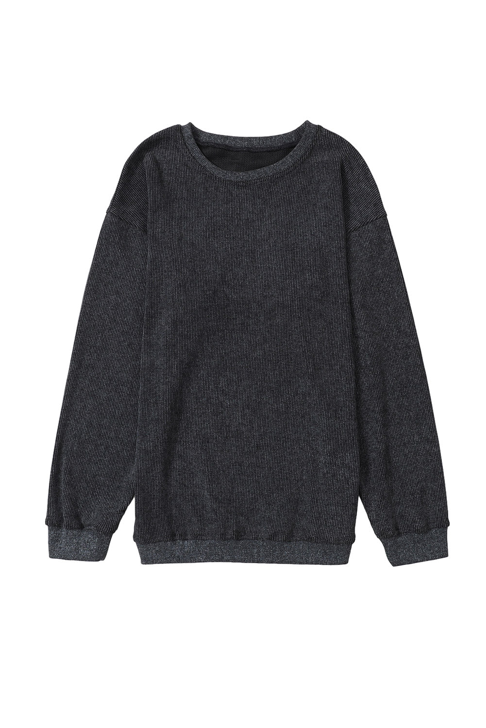 Green Sequined holly jolly Graphic Corded Sweatshirt