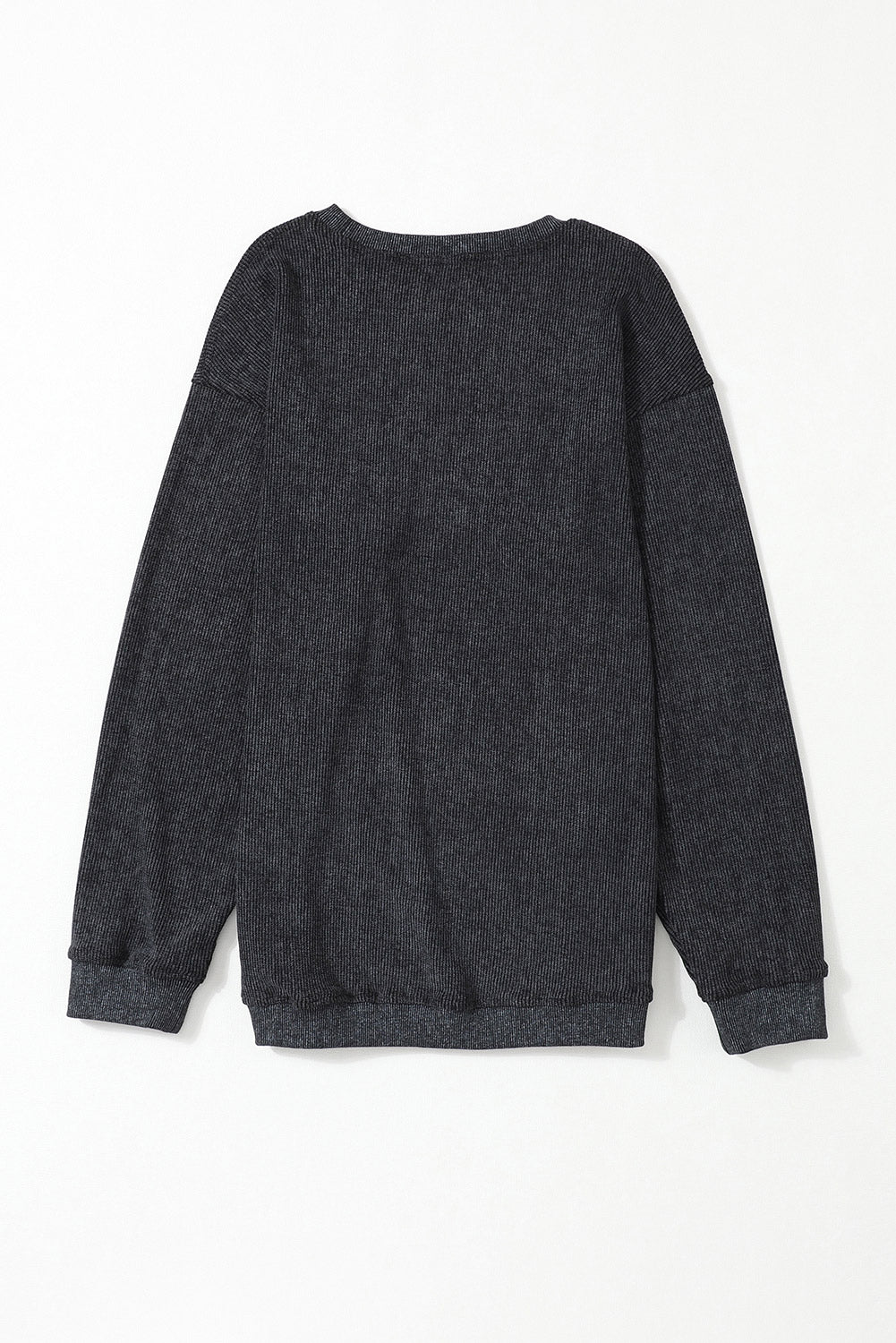 Green Sequined holly jolly Graphic Corded Sweatshirt