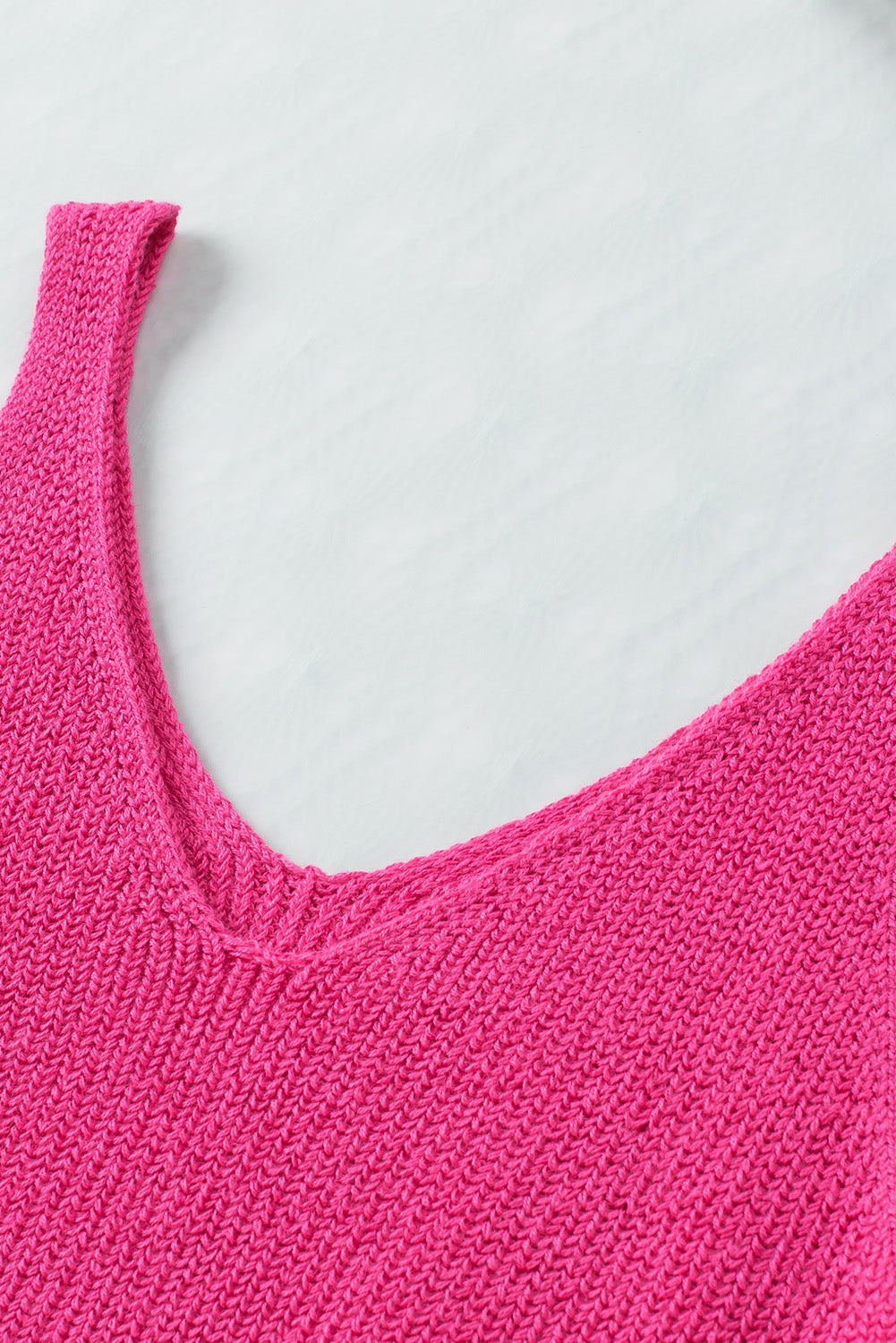 Apricot Cropped Woolen Knit Vest