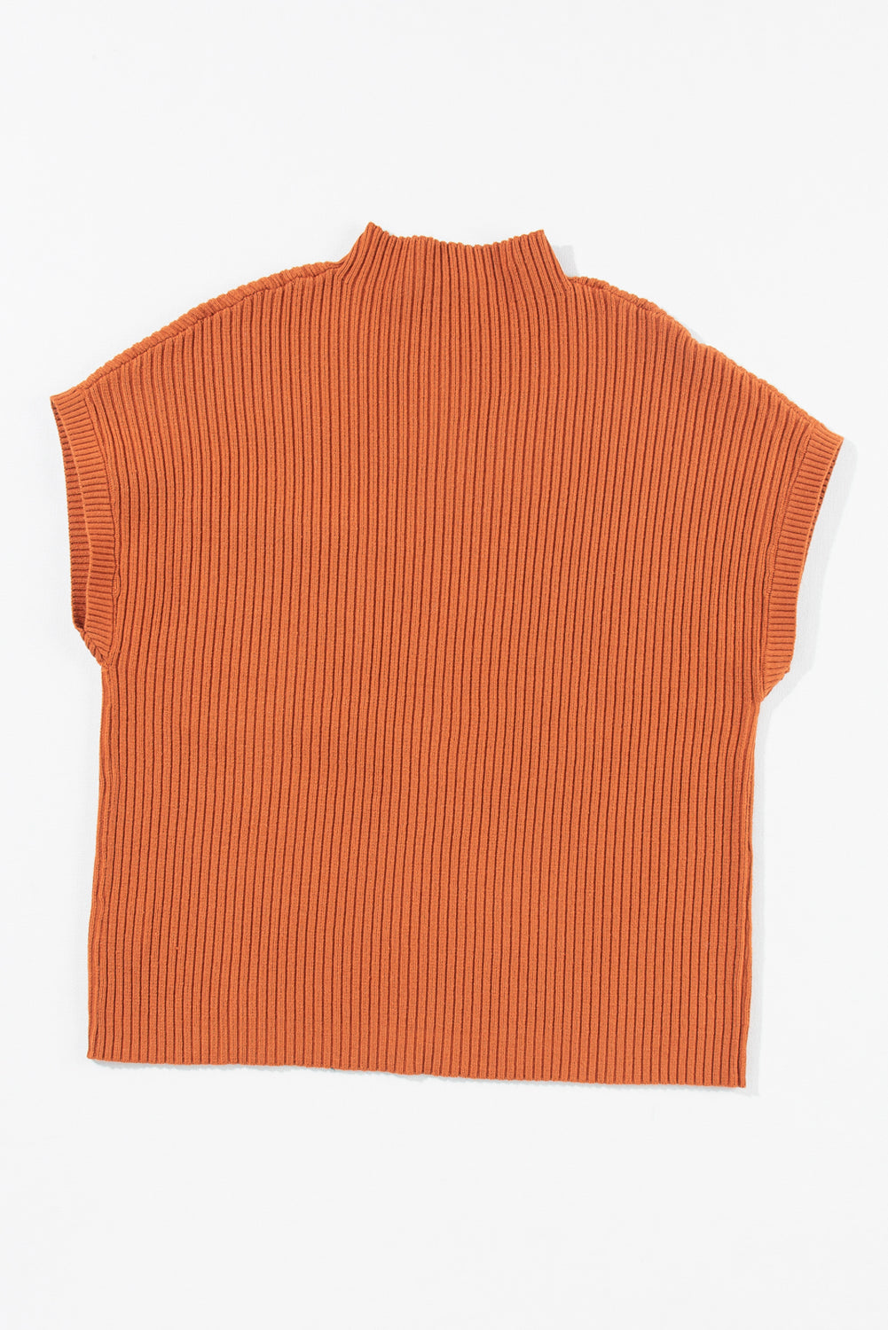 Apricot Ribbed V Neck Patched Chest Pocket Knit T-shirt