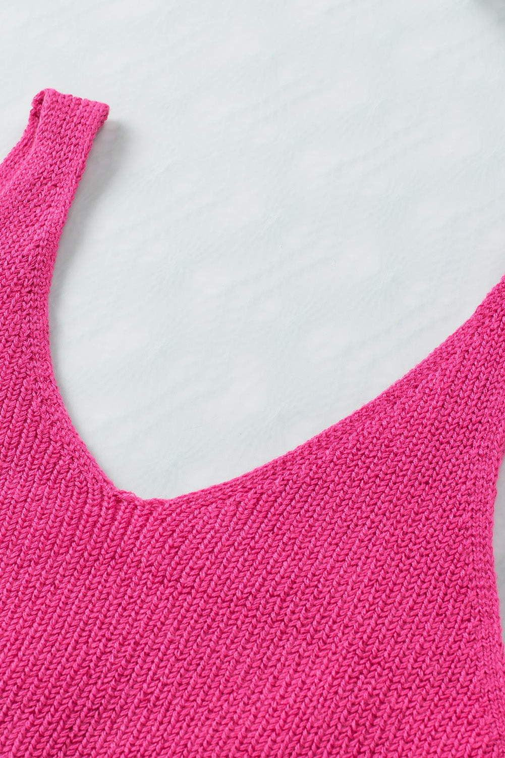 Apricot Cropped Woolen Knit Vest