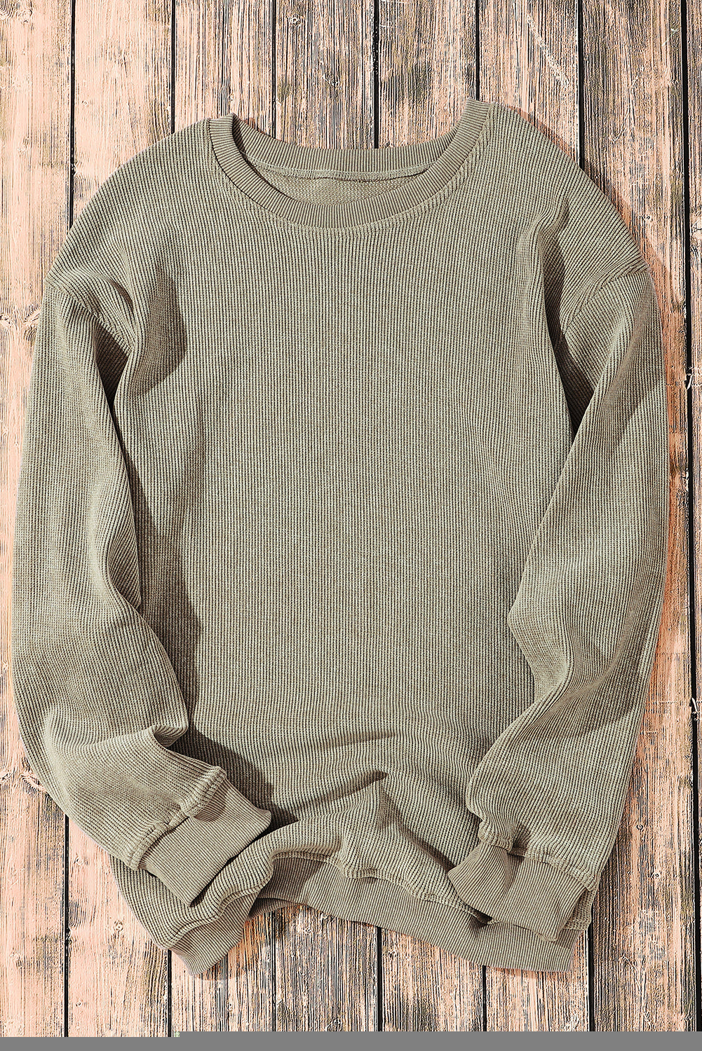 Green Sequined holly jolly Graphic Corded Sweatshirt