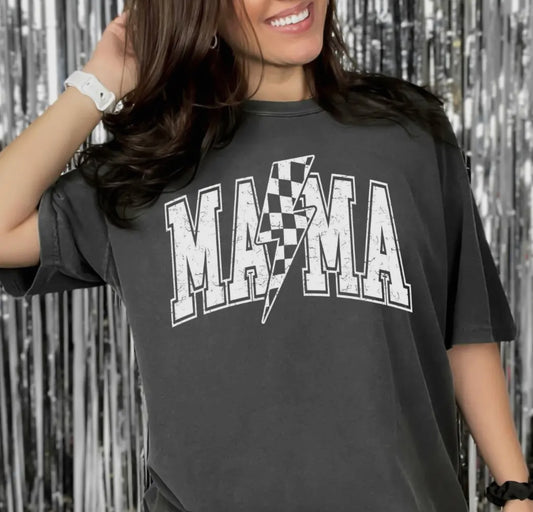Mama Lightning Bolt Graphic Tee