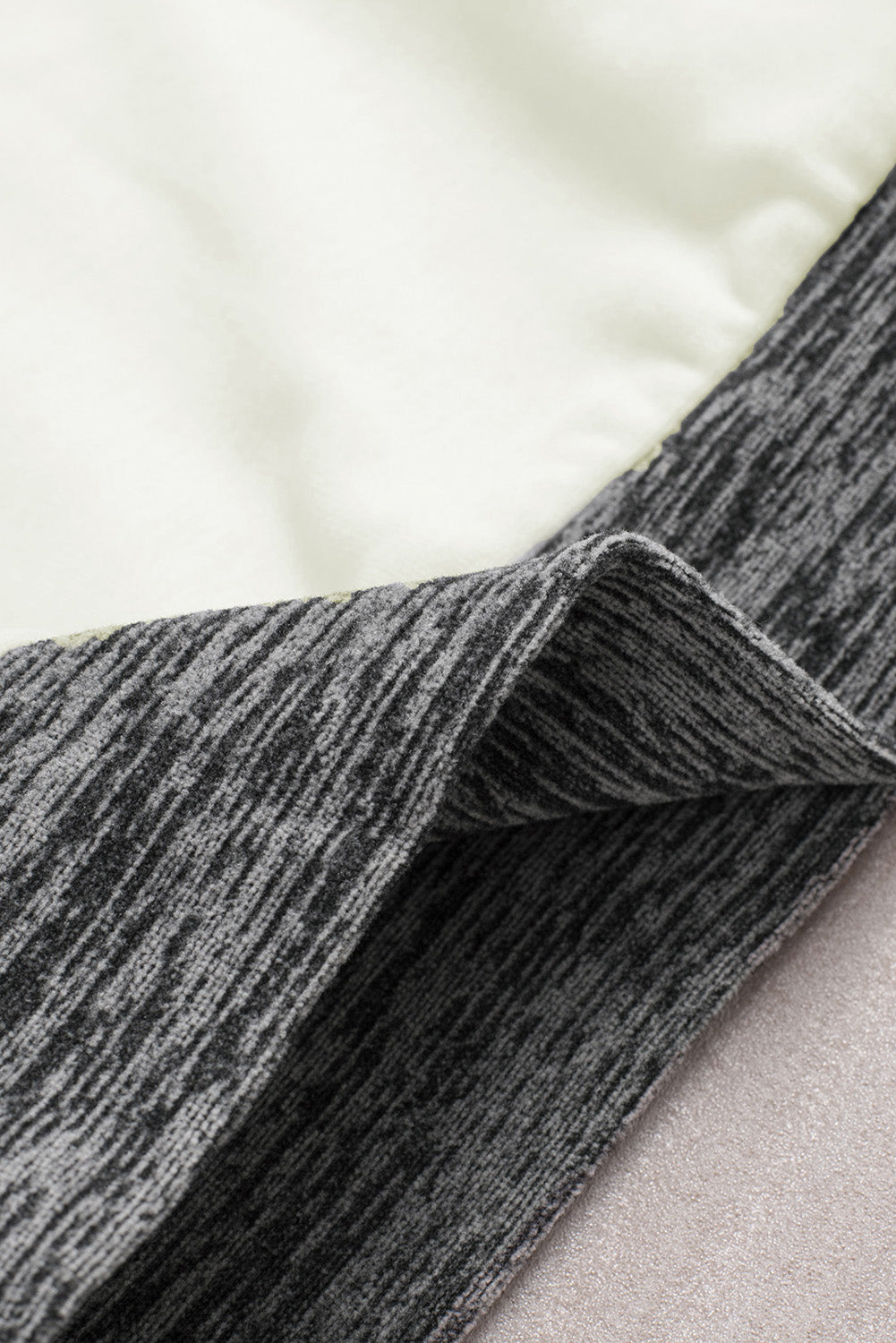Gray Color Block Raglan Long Sleeve Top