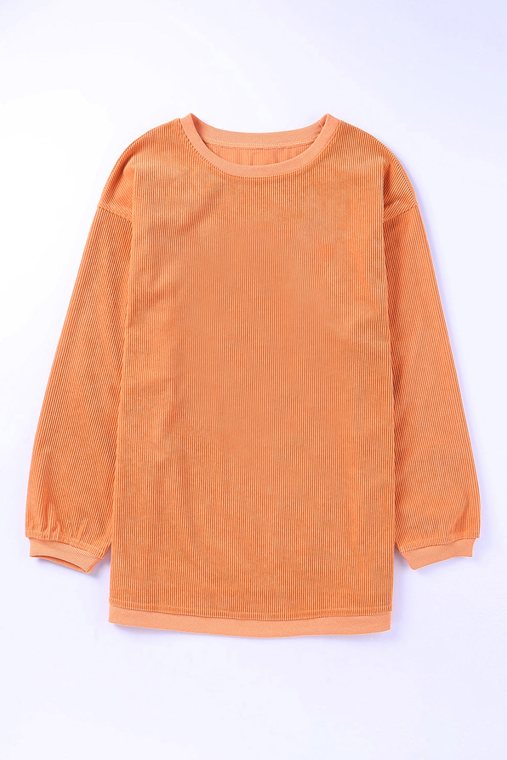 Strawberry Pink IN MY MERRY ERA Loose Fit Corded Sweatshirt