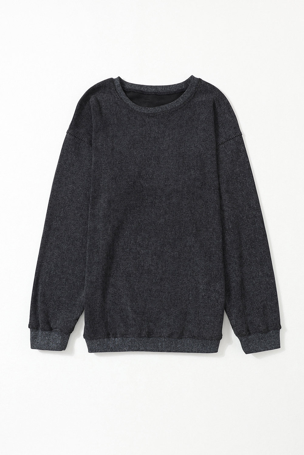 Green Sequined holly jolly Graphic Corded Sweatshirt